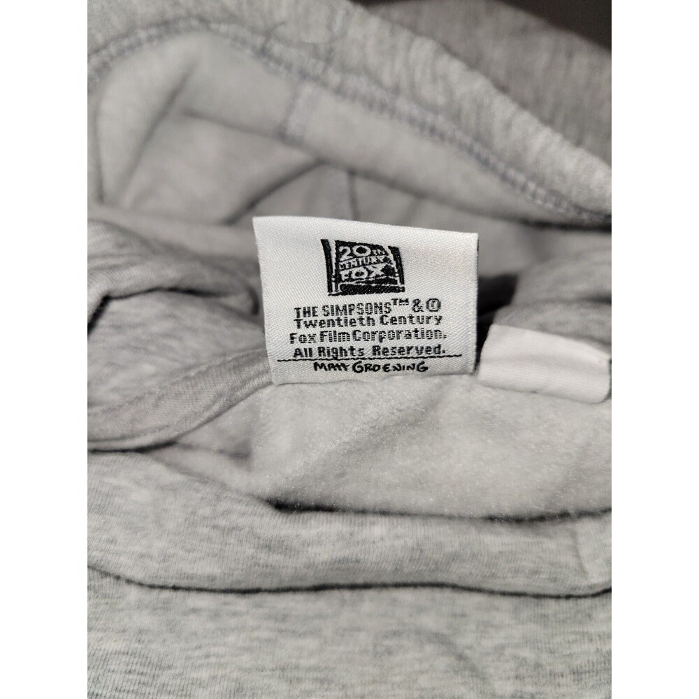 The Simpsons Hooded Sweatshirt Womens Medium Turtleneck Gray Soft - Picture 6 of 14